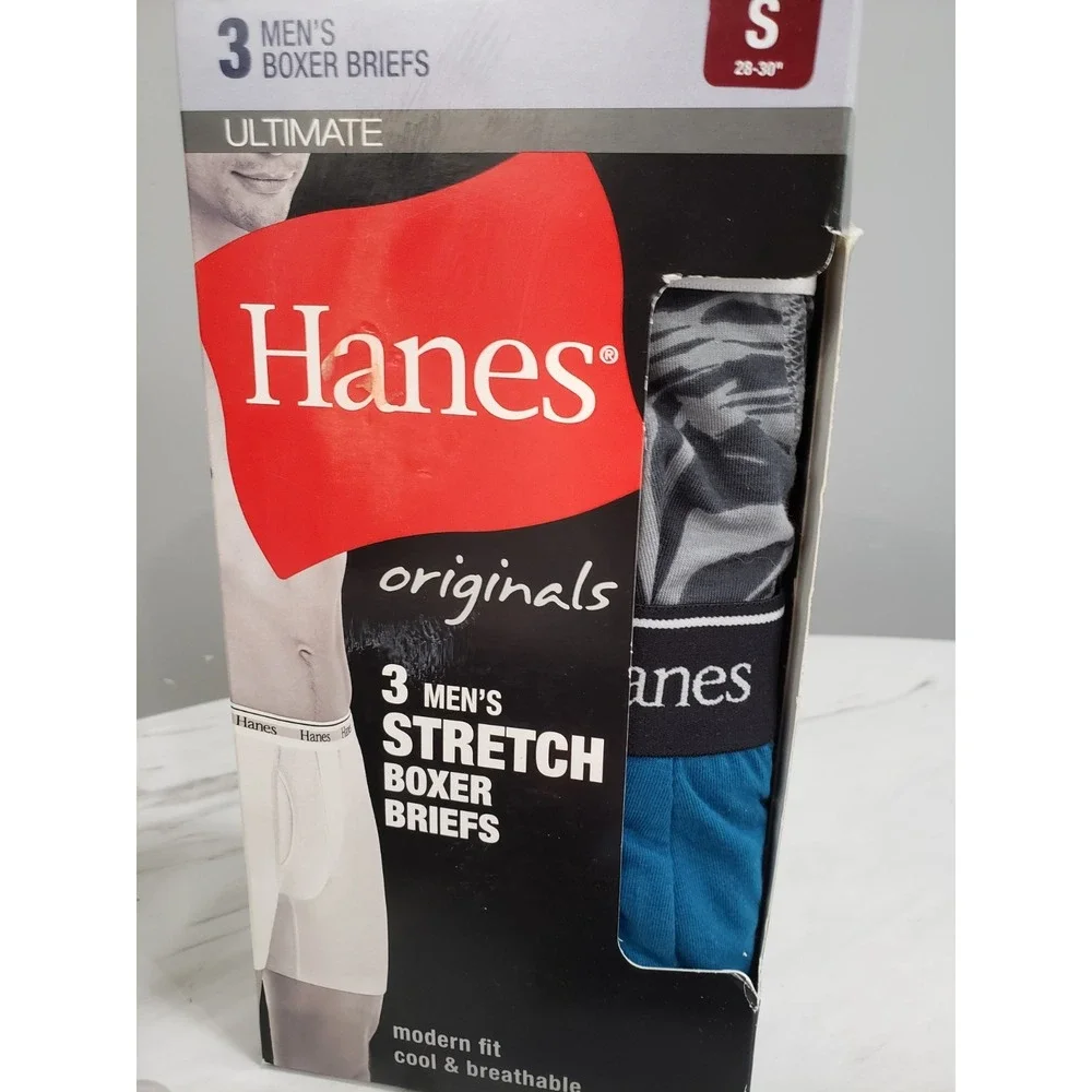 14‎ PAIRS - Hanes Men's Ultimate Stretch Boxer Briefs Size Small 28-30 NWT